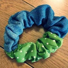デニムのシュシュのサムネイル