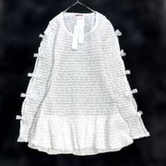 25SS 新品タグ付 パメオポーズ ギャザリングパフミニドレス ワンピース