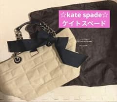 ☆kate spade☆ケイトスペード トート かごバッグ A4 リボン 夏 - メルカリ
