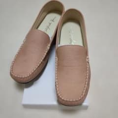 レザー モカシン 24.5cm ベージュ