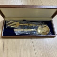 AZUMA Mt Fuji 金メッキ カトラリーセット ビッグフォーク スプーン