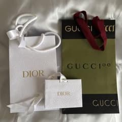 Dior & GUCCI ブランド 紙袋セットのサムネイル