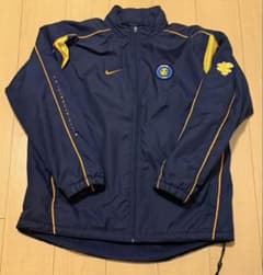 2003/04 インテルミラノ ナイロンジャケット ブルゾン (L)ナイキ 厚手