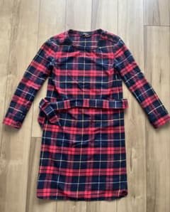 A.P.C. チェック柄 ひざ丈ワンピース　XSのサムネイル