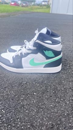 Nike Air Jordan 1 ホワイト/ネイビー/グリーンのサムネイル