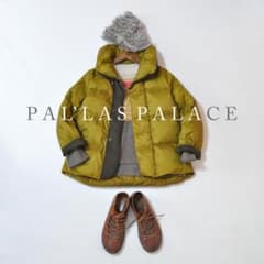 美品 PAL'LAS PALACE パラスパレス ダウンジャケット - メルカリ