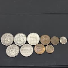 オランダ旧硬貨 10枚セット ギルダー セント 1954年含む 古銭 外国