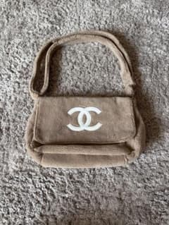 CHANEL パイル地 ショルダーバッグ ベージュ - メルカリ