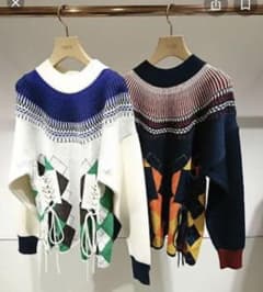 FURFUR アーガイルニットのサムネイル