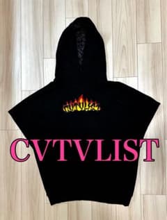 【★希少・美品★】 CVTVLIST USUAL FIRE LOGO フーディーのサムネイル