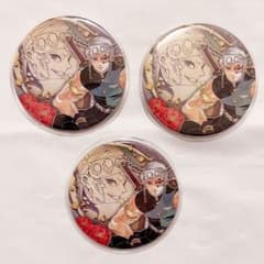 鬼滅の刃 宇髄天元 原画展 原作 コレクション缶バッジ 6弾 3点セット