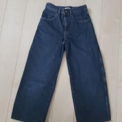 UNIQLOデニムワイドパンツ(訳あり)のサムネイル