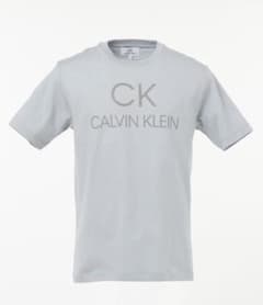 Tシャツ　リフレクトシグネチャー　ロゴTシャツ ブルー　CKカルバンクライン Sのサムネイル
