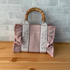未使用品】スナイデル フリルロゴバンブーバッグ ピンク | Mercari