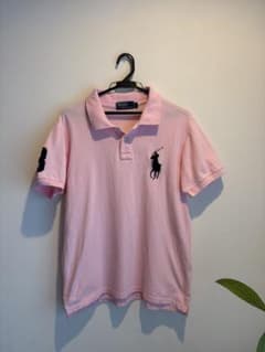 90s Polo by Ralph Laurenビッグポニーチーフキーフ薄ピンク - メルカリ