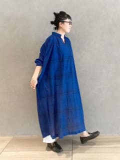 journal standard luxe チェック トニーワンピースブルー - メルカリ