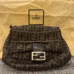 希少 フェンディ FENDI ウール マンマバケット ビンテージ ズッカ 保存 