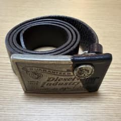 DIESEL レザーベルト ブラウンのサムネイル