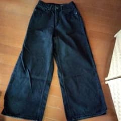AMERICAN HOLIC ブラック ワイドパンツ Sのサムネイル