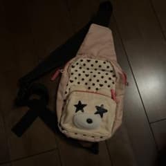 キッズ ボディバッグ くま 星柄 ピンクのサムネイル