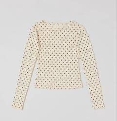 Poppy DOT LACE SEE-THROUGH TOP - メルカリ