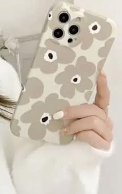iPhone12ケース 花柄 ベージュのサムネイル