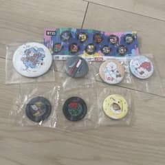 BT21 BTS 쿠라 캔 배지 스티커 세트