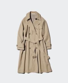 UNIQLO リラックスフィット　トレンチコート　裏地チェック UNIQLO リラックスフィット トレンチコート 裏地チェック - メルカリ