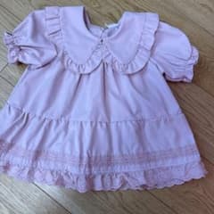 JUMELLE for kids フリル襟ブラウス ピンクのサムネイル