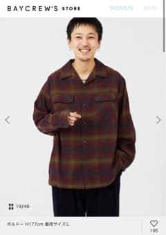 PENDLETON JS relume別注コットンシャギー オープンカラーシャツのサムネイル
