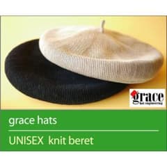 grace hats ニットベレー帽 ベージュのサムネイル