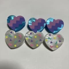 ミニハートクリップ　6点セットのサムネイル