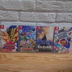 ニンテンドースイッチソフト4本セット+1のサムネイル