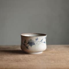 蝶がいる 染付 茶碗 向付 古伊万里 古美術 古道具 アンティーク - メルカリ