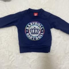 【試着のみ】BABYDOLL 長袖Tシャツ トレーナー 80のサムネイル