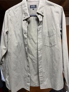 A.P.C. ベージュ 長袖シャツ Sのサムネイル