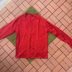 【COMME CA DU MODE MEN】メンズ カーディガン レッド Lのサムネイル