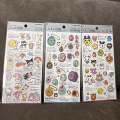 【正規品】大人の図鑑シール　サンリオキャラクターズ　たまごっち2種　3枚セット！のサムネイル