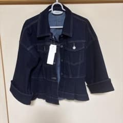 GU ロクコラボ ペプラムデニムジャケットL - メルカリ