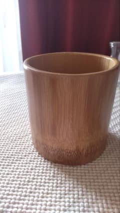 鹿児島県 竹工芸 円筒形カップ 花器 キッチンのサムネイル