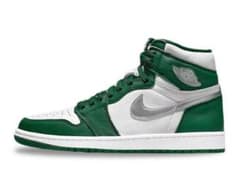 Nike Air Jordan 1 緑/白/銀 ハイカットのサムネイル