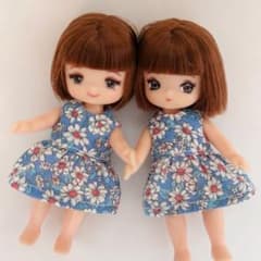 h64ミキちゃんマキちゃん ハンドメイド 服 ワンピースセット - メルカリ