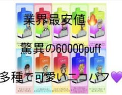 【業界最安値】OKSOのニコパフ ダブルフレーバー 60000puffのサムネイル