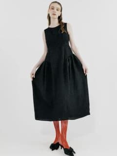 BUSTIER PANEL JACQUARD DRESS laemuse - メルカリ