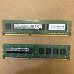 デスクトップ用DDR3メモリ 4GB 2枚セット 合計8GB PC3-12800 - メルカリ