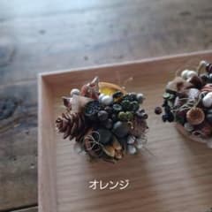 Petite・Foret ～木の実のタルト～【オレンジ】ドライフラワー リース