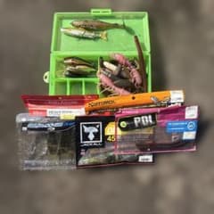 バス釣り 引退セット ルアー ワーム まとめ売り ジークラック ベローズギル 等のサムネイル