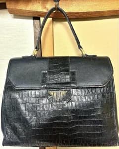 ミ*️様 ヴィンテージ FENDI ハンドバッグ ブラック クロコ ミ*️様 ヴィンテージ FENDI ハンドバッグ ブラック クロコ - メルカリ