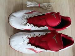 MIZUNO 野球用スパイク ホワイト×レッドのサムネイル