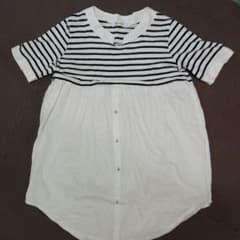 ミルクティー　マタニティー　シャツ　授乳服のサムネイル